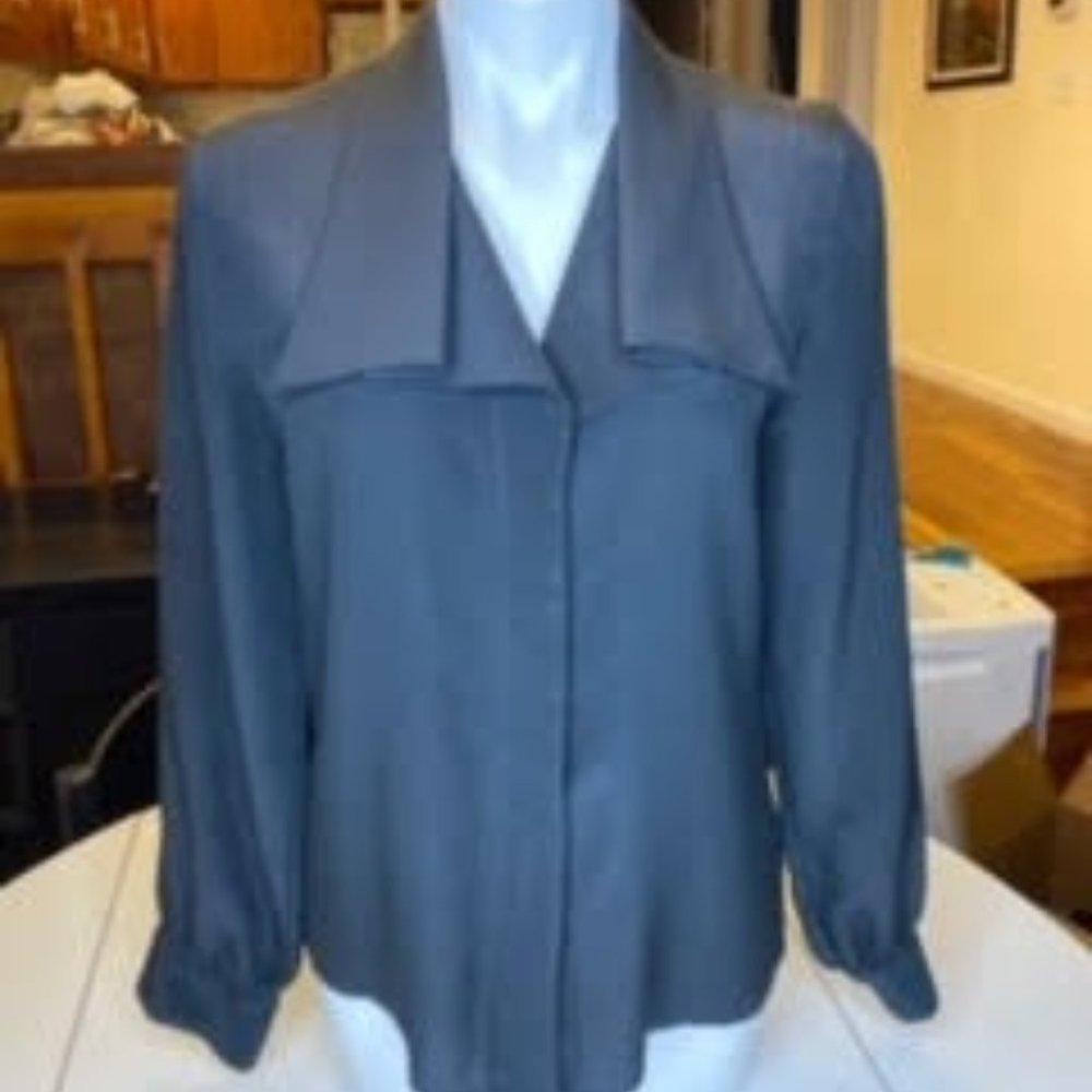 Gailord Black Tailored Blouse